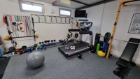 Fitness gym interior design for small compartments